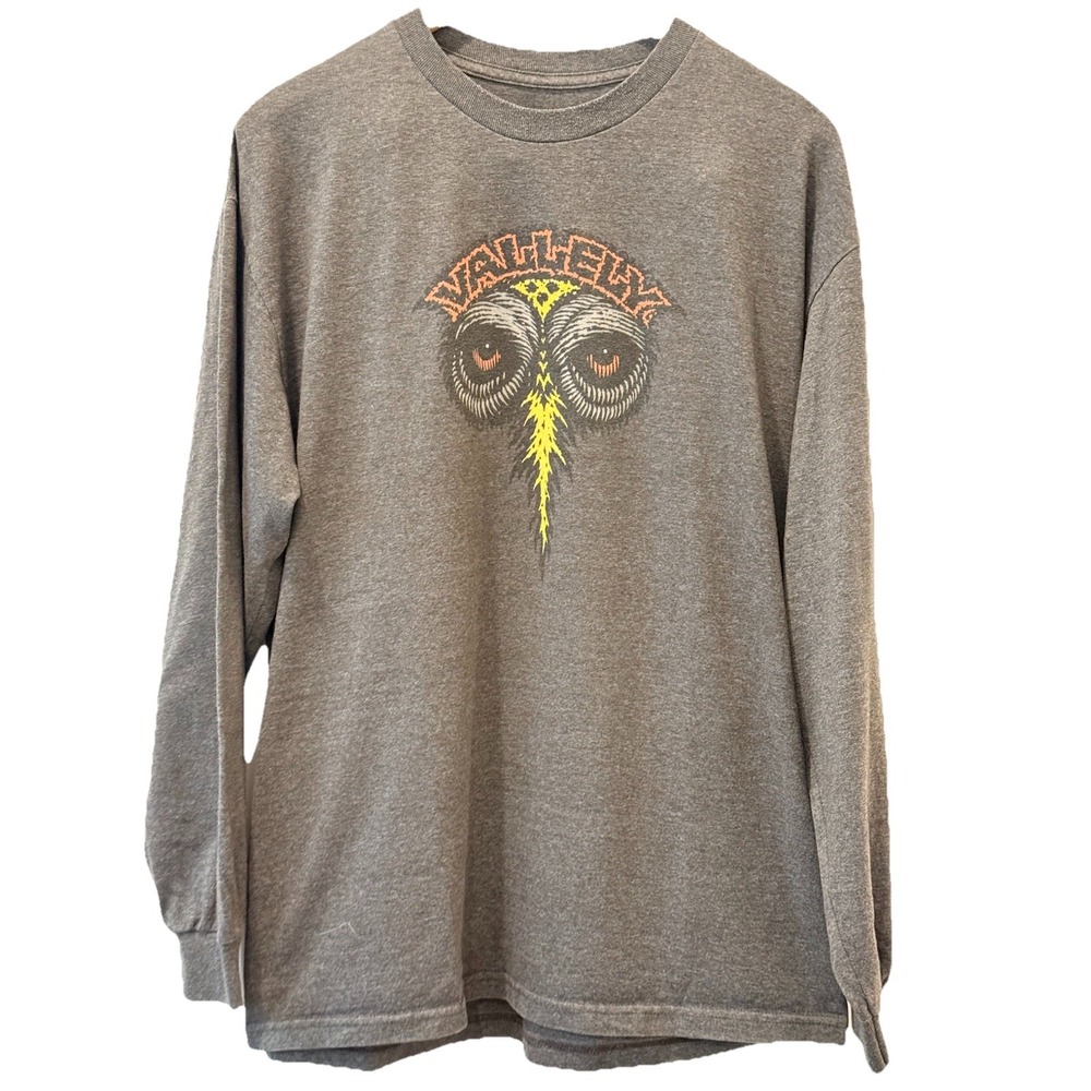 Powell Peralta Mike Vallely Elephant L/S Gray Graphic‎ T-Shirt Mens M Skater